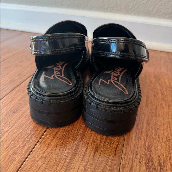 SOLD⚫️Zodiac Odette Slingback Platform Heeled Loafers Black Women’s Size 10M - Picture 3 of 12